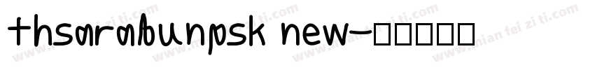 thsarabunpsk new字体转换